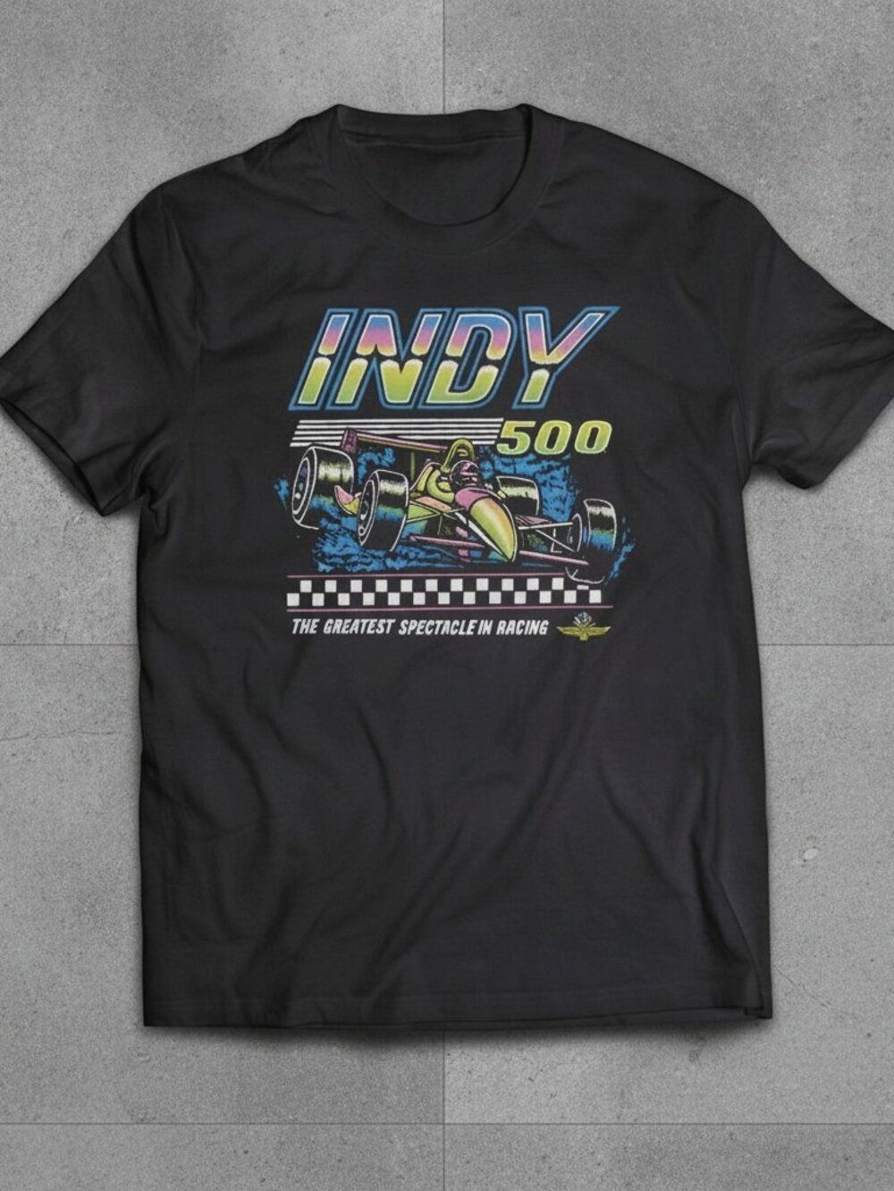 Vintage Indy 500 Racing T-Shirt Retro Open-Wheel Race Car Graphic Tee Motorsport